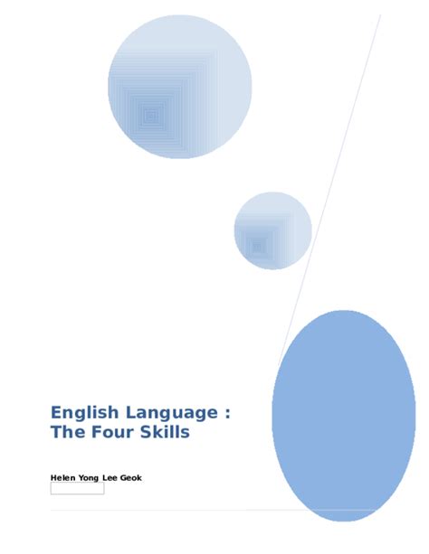 Four Skills Of Language Pdf