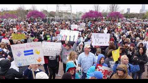 Oklahoma Teachers Converging On Capitol For Third Day Of Strike World
