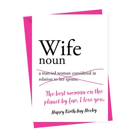 for her personalised birthday card wife greeting cards paper and party supplies