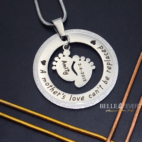 Personalized Custom New Born Baby Necklace For Momgift For Etsy Uk
