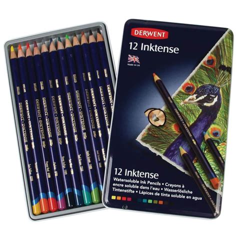 Derwent Inktense 12 Pencil Tin Jarrold Norwich