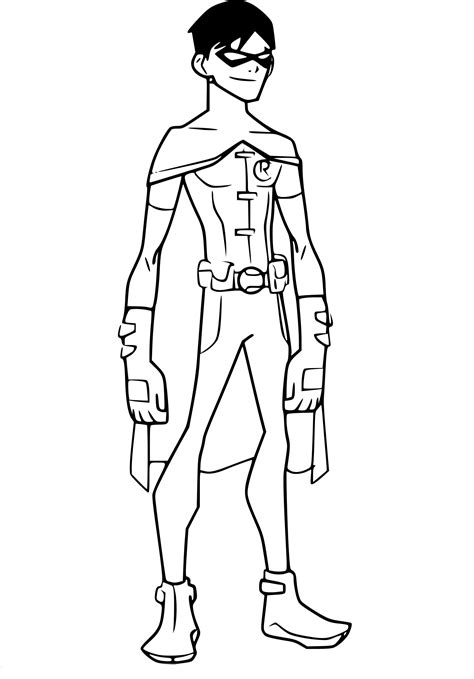 6 orange 7 bleu foie et rein. Coloriage Robin à imprimer