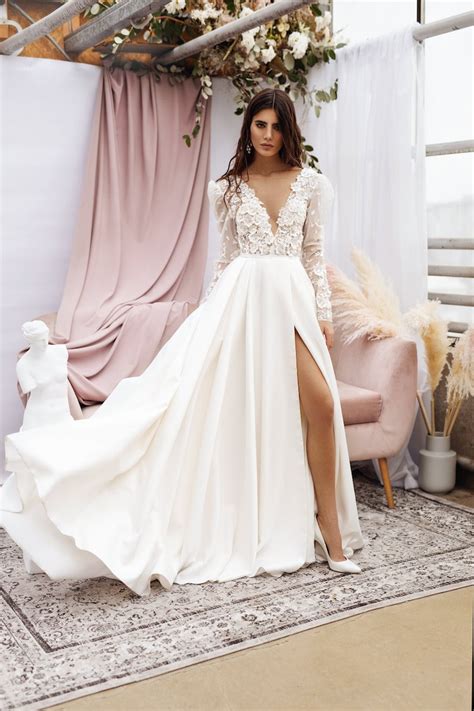 Lace Wedding Dress Sexy Reception Gown Bohemian Wedding Etsy