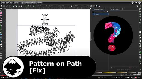 Inkscape Fix Pattern On Path Not Working Properly Youtube