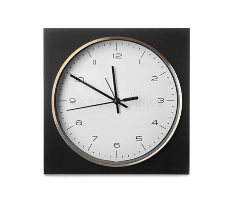 Modern Clock On White Background Stock Image Image Of Priority Hurry