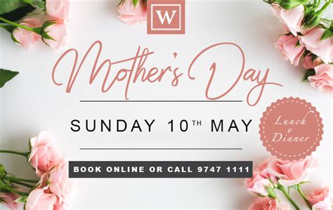 Here are a variety of things to do for mother's day 2020 that'll almost make you forget you can't leave the apartment. Mothers Day Bookings 2020 - Witchmount Estate Function Centre