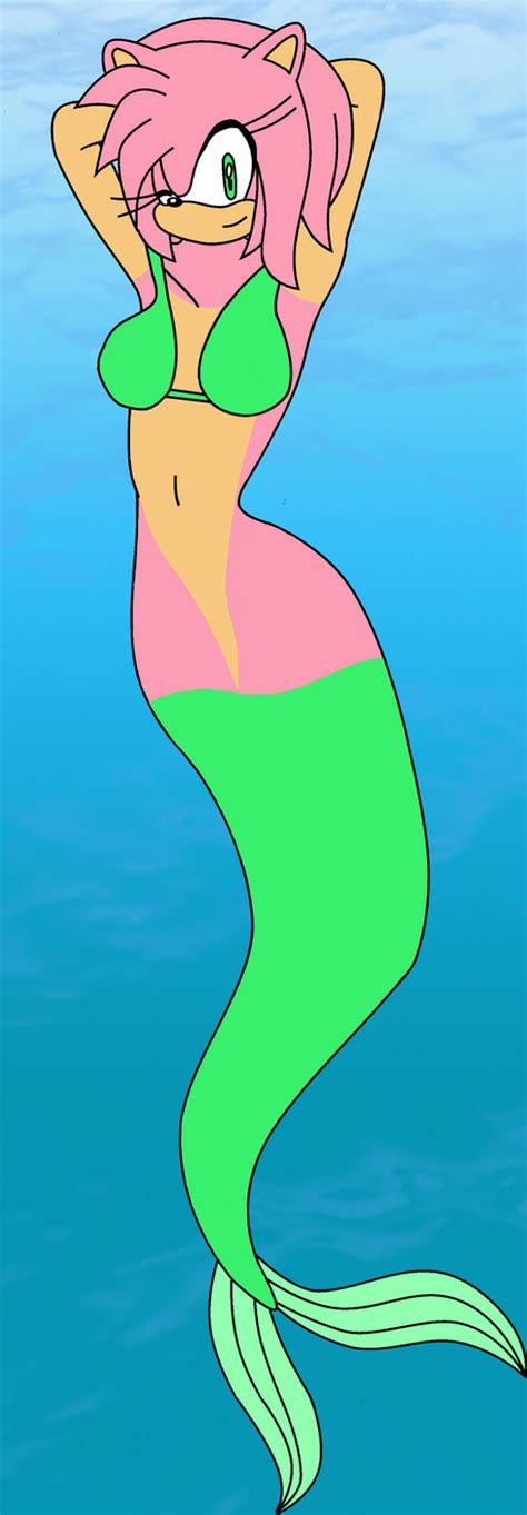 Amy Rose Mermaid By Laprasking On Deviantart. 