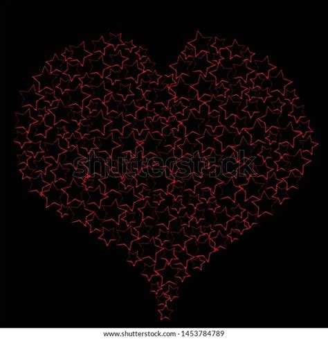 Love Youromantic Scene Big Heart Made Stock Vector Royalty Free 1453784789 Shutterstock