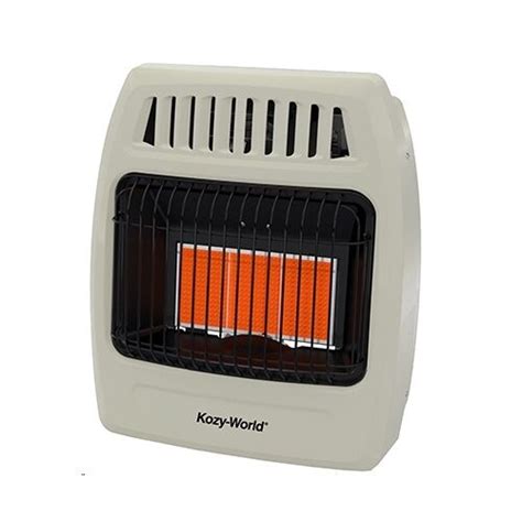 Kozy world's modern, clean burning, ambient flame design features a base blue flame with dancing yellow tips. Kozy World KWP392 18.000 BTU LPG Infrared Vent-Free Wall ...