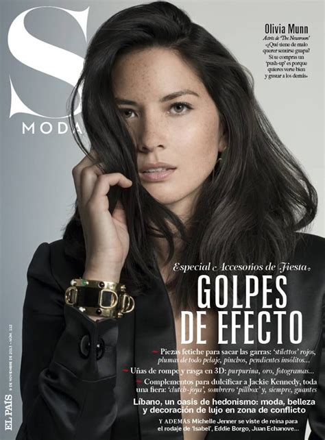 Olivia Munn In Giorgio Armani Clothing On The Cover Of S Moda Spain