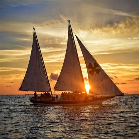 Key West Sunset Schooner Sail Romantic Cruise Sebago Watersports