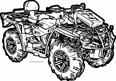 Coloring page outline of a cartoon boy riding a bicycle or bike with a balloons and with gifts at the holiday. Quad Coloring Pages at GetColorings.com | Free printable ...