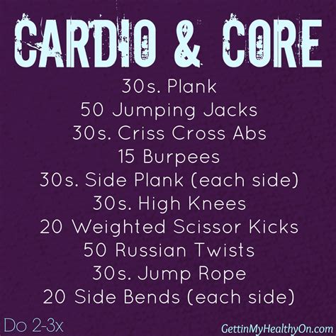 My Favorite Things Cardio And Core Circuit