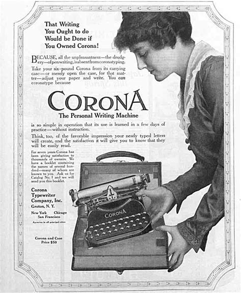 vintage ads happy 100th birthday to the typewriter the saturday evening post