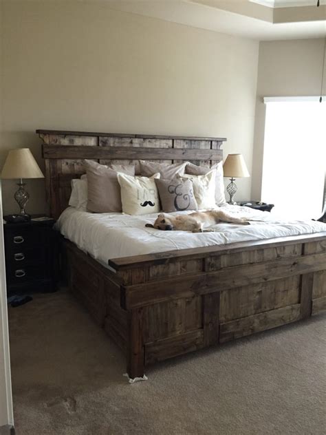 Traditional beds with a box spring are usually around 25 high. Kind size bed - Shanty 2 Chic