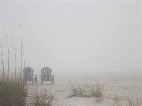 Foggy Beach Photograph By Don Wolf Fine Art America