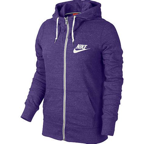 NEW WOMEN’S NIKE LONG-SLEEVE GYM VINTAGE FULL ZIP HOODIE SWEATSHIRT! IN