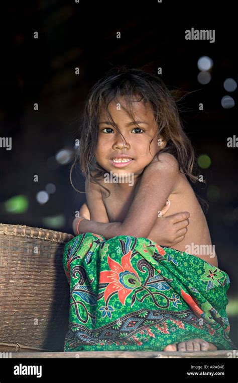Cambodian Girl In Her Village Stock Photo Alamy
