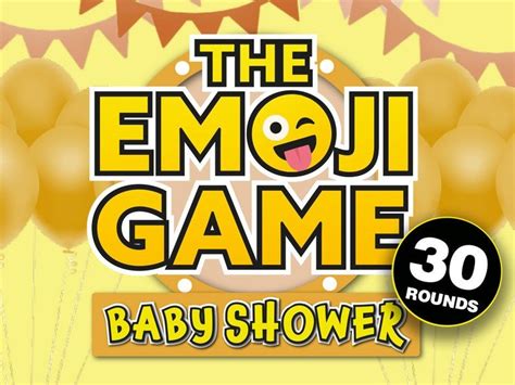The Emoji Game Virtual Baby Shower Games For Zoom Virtual Etsy Baby