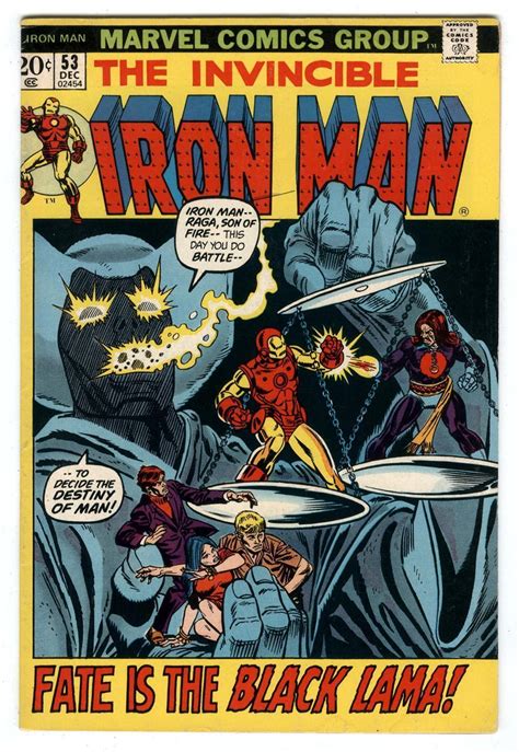 Iron Man 53 Marvel 1972 Bronze Age Gil Kane Cover 1st App Of Black