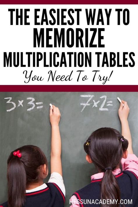 Why Use Multiplication Songs To Memorize Times Tables How To Memorize