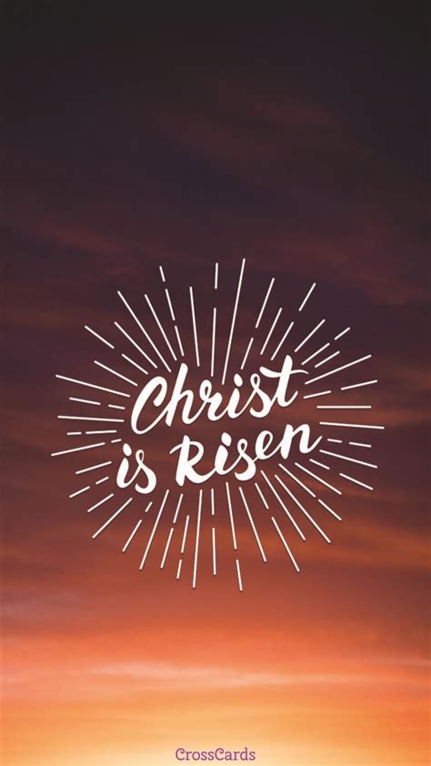 Christian aesthetic wallpapers application for fans with hd quality which will certainly beautify the appearance of your mobile screen. Christ is Risen - Phone Wallpaper and Mobile Background