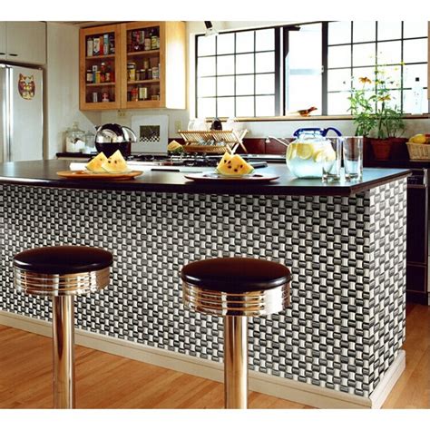 A dining room table centerpiece actually can set the mood in the party, dinner and even for event. Metallic MosaicTile Arch tiles Aluminum Metal Wall ...