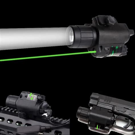 2in1 Powerful Green Laser Sight Scope Combo W Tactical Cree Q5 Led