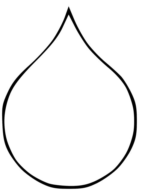 A Black And White Drawing Of A Drop
