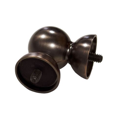 Flexible corner connectors are designed to fit specific types of drapery rods, so be sure your drapery hardware components work together. allen + roth Oil-Rubbed Bronze Steel Single Curtain Rod ...