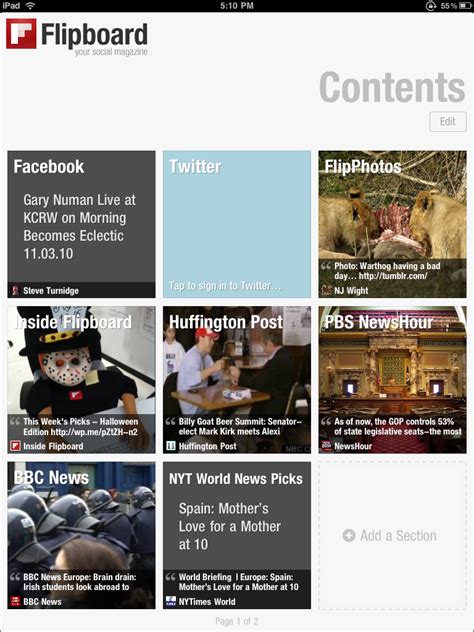 flipboard your own magazine for news and social networking on the ipad the future of reading