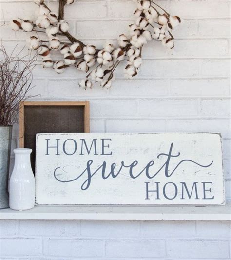 Check out our home decor signs selection for the very best in unique or custom, handmade pieces from our signs shops. Home sweet home sign, rustic wood sign, rustic wall decor ...