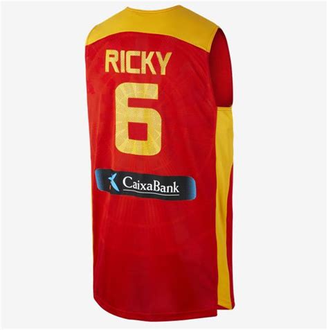 Camiseta España Ricky Rubio Réplica Basketspiritcom