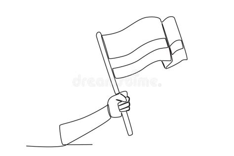 A Hand Showing The Colombian Flag Stock Vector Illustration Of