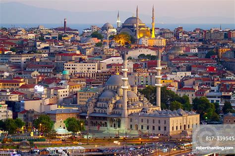 Cityscape With Mosques Istanbul Turkey Stock Photo