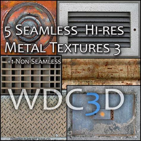 5 Hi Res Seamles Metal Textures 3 1 Non Seamless Texture