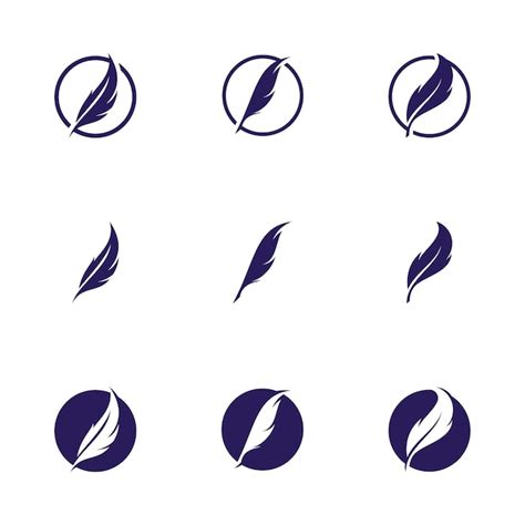 Premium Vector Feather Logo Icon Design Vector Symbol