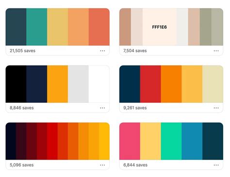 Colour Pallete Color Combos Color Schemes Chart Generator Color