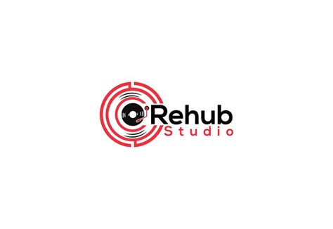 Create a logo for 'Rehub Studio' - the most high-tech music rehearsal ...