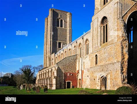 A View Of Wymondham Abbey Seen From The South East On A Bright Winter