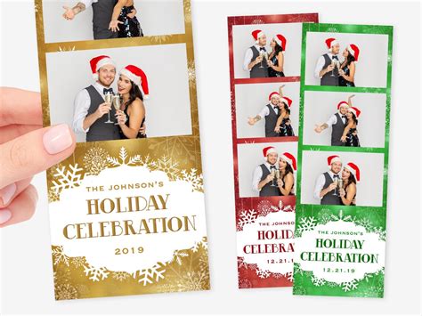 Christmas Photo Booth Template Holiday Photo Booth Template Etsy