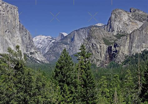 Half Dome Seen Through Yosemite Valley California Usa By