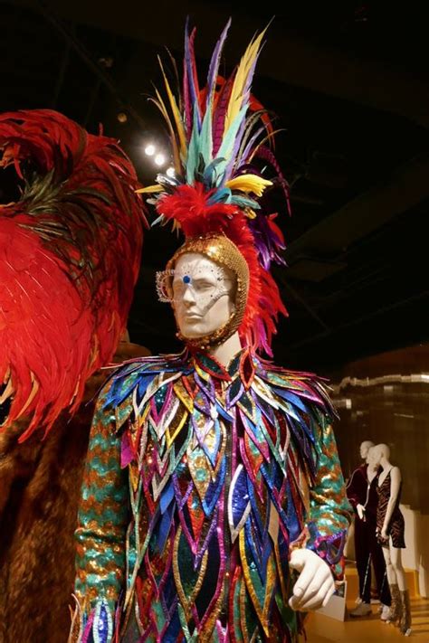 Taron Egertons Elton John Costumes From Rocketman On Display