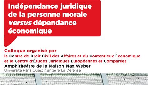 Colloque Sur L Indépendance Juridique De La Personne Morale Affiches Parisiennes