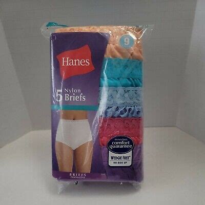 Hanes Nylon Briefs Size Panties New Lace Free Shipping