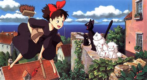 Wallpaper Id 628543 Studio Ghibli Anime Girls Kikis Delivery