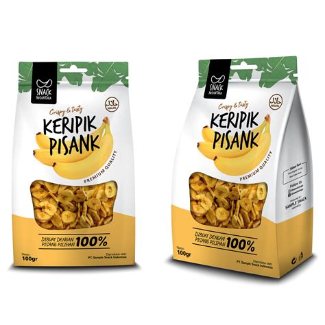 Detail Desain Kemasan Keripik Pisang Koleksi Nomer 26