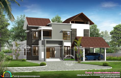 Contemporary Kerala Home Design 2611 Sq Ft Kerala Home Design And