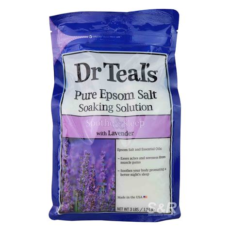 Dr Teals Pure Epsom Salt Soothe And Sleep With Lavender 136kg