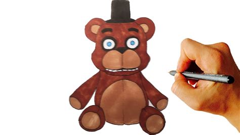 How To Draw Plush Freddy Fazbear From Fnaf Easy Step By Step Video